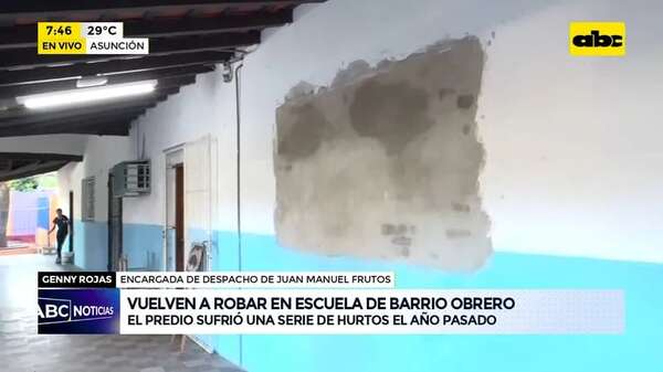Video: Vuelven a robar en escuela de Barrio Obrero - ABC Noticias - ABC Color