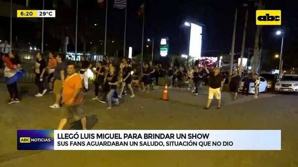 Video: Llegó Luis Miguel para brindar un show - ABC Noticias - ABC Color