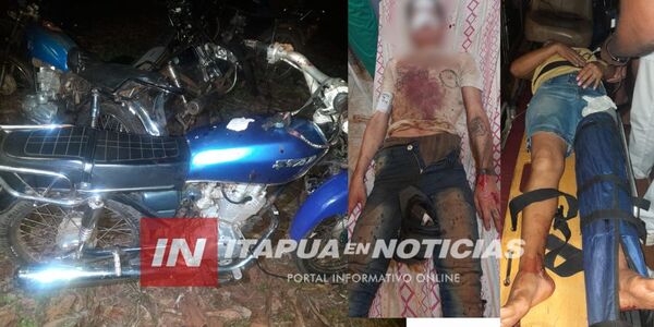 MOTOCICLISTA SIN LUZ ATROPELLA A PEATONES EN TRINIDAD - Itapúa Noticias