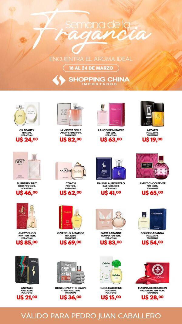 ¡Celebra la Semana de la Fragancia en Shopping China Importados!