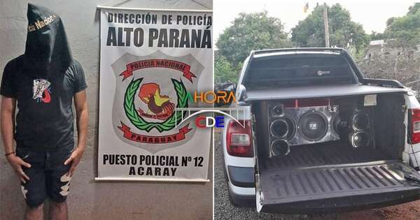 Diario HOY | Ebrio escuchaba música a alto volumen con su camioneta y acabó detenido