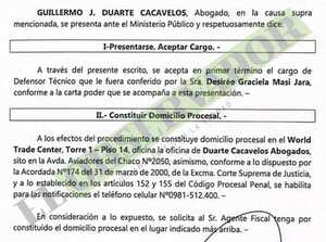 Desirée Masi solicita acceso a investigación fiscal iniciada por un tweet 