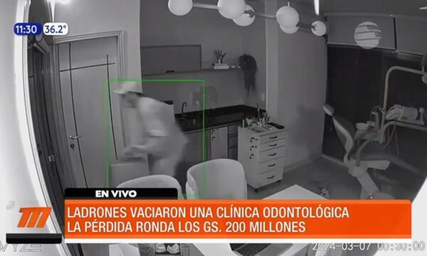 Ladrones vaciaron una clínica odontológica | Telefuturo
