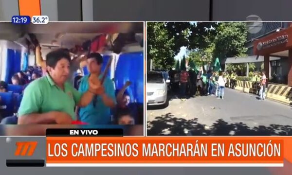Campesinos marcharán en el centro de Asunción | Telefuturo