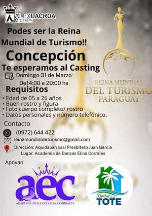 Casting en Concepción para Reina Mundial de Turismo