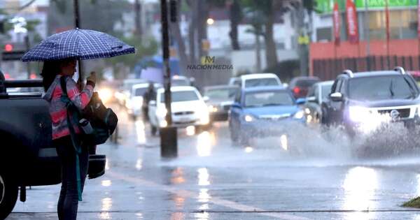La Nación / Jueves de lluvias con tormentas eléctricas y descenso gradual de la temperatura a nivel paí­s