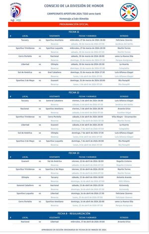 Programan la disputa de las próximas 3 fechas del torneo paraguayo de fútbol - .::Agencia IP::.