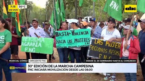 Video: 30 edición de la marcha campesina  - ABC Noticias - ABC Color