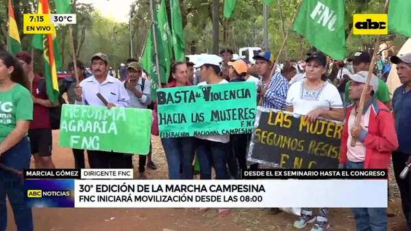 Video: 30 edición de la marcha campesina - ABC Noticias - ABC Color