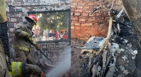 Niño se electrocutó al abrir una heladera y se incendió su vivienda - Noticiero Paraguay