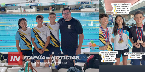 JÓVENES ITAPUENSES SE DESTACAN EN CAMPEONATO NACIONAL DE NATACIÓN - Itapúa Noticias