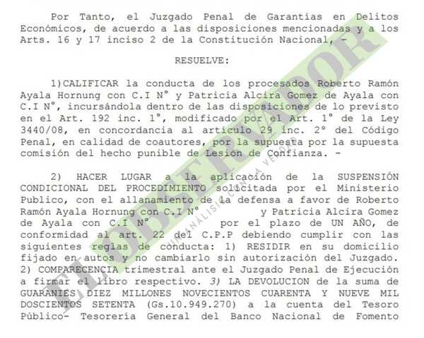 Acusados por sobrefacturar proyectos para el Indert acceden a suspensión condicional 