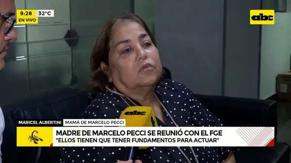 Madre de Marcelo Pecci se reunió con el fiscal general Emiliano Rolón - ABC Noticias - ABC Color