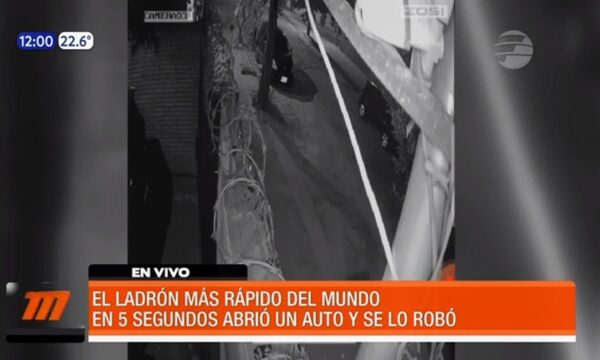 Robó un vehículo en cinco segundos | Telefuturo