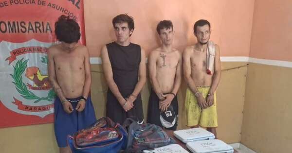 La Nación / Detienen a delincuentes que se dedicaban a robar escuelas y colegios de Asunción