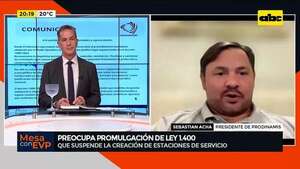 Video: preocupa promulgación de ley 1.400 que suspende la creación de nuevas estaciones de servicio - Mesa de Periodistas - ABC Color