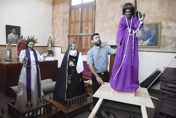 Semana Santa: organizan vía crucis a lo “ymaguare” en iglesia del microcentro de Asunción - Nacionales - ABC Color