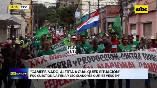 Video: FNC cuestiona a Santiago Peña y legisladores que “se venden” - ABC Noticias - ABC Color