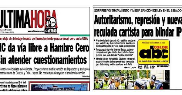La Nación / El perverso argumento de la oposición mediática