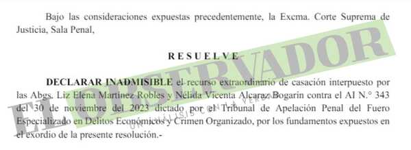 Ratifican juicio a abogadas acusadas por esquema de coimas que involucra a Ana Girala