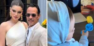 Con lujo y mucho estilo, así viaja Marquito, el bebé de Marc Anthony y Nadia Ferreira