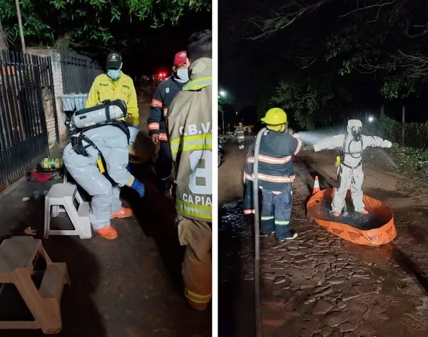 Evacuación en Ñemby por fuga de fosfamina, químico letal