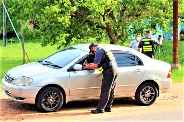 Cobertura de la Patrulla Caminera en Tañarandy para garantizar la seguridad vial - .::Agencia IP::.