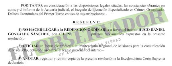 Rechazan rendición de condenado por narcotráfico por falta de certificación documental