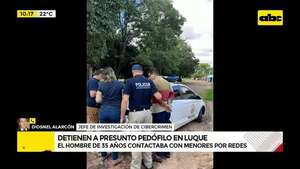Video: Sospechoso de enviar fotos íntimas a menores fue capturado en Laurelty, Luque   - ABC Noticias - ABC Color