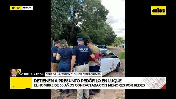Video: Sospechoso de enviar fotos íntimas a menores fue capturado en Laurelty, Luque - ABC Noticias - ABC Color