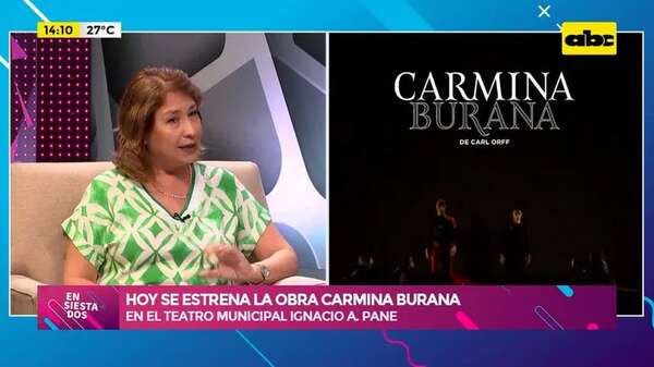Video: se estrena hoy la obra Carmina Burana en el Teatro Municipal Ignacio A. Pane - Ensiestados - ABC Color