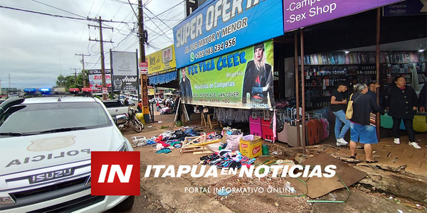 VOLVIERON PELEAS DE INQUILINOS Y MESITAS EN EL CIRCUITO COMERCIAL - Itapúa Noticias