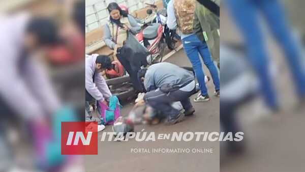 MOTOCICLISTA RESULTÓ HERIDO TRAS ACCIDENTE EN EL PUENTE INTERNACIONAL  - Itapúa Noticias