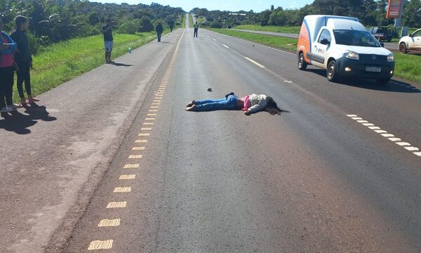 Joven motociclista muere arrollada en Yguazú sobre la Ruta PY02 – Diario TNPRESS
