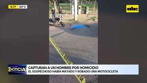 Video: capturan a un hombre por homicidio  - ABC Noticias - ABC Color