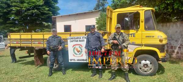 Camión robado en asalto es recuperado por la Policía Nacional - Radio Imperio 106.7 FM