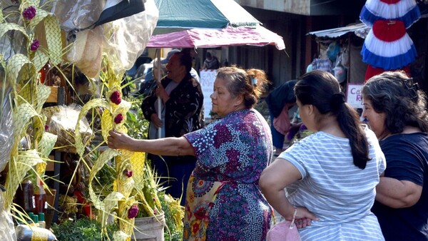 Venta de palmas para el Domingo de Ramos en el Abasto y el Mercado 4