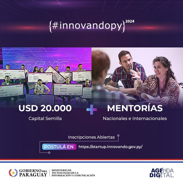 InnovandoPy extiende periodo de postulaciones para apoyo a emprendimientos con base tecnológica - .::Agencia IP::.