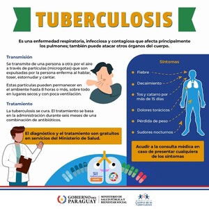 Día Mundial de la Tuberculosis: Salud Pública recuerda gratuidad de su diagnóstico y tratamiento - .::Agencia IP::.