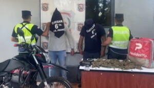 Hacían delivery de marihuana y quedaron presos en Presidente Franco
