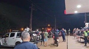Sacan de circulación 20 motocicletas en conocido surtidor del barrio Santa Ana