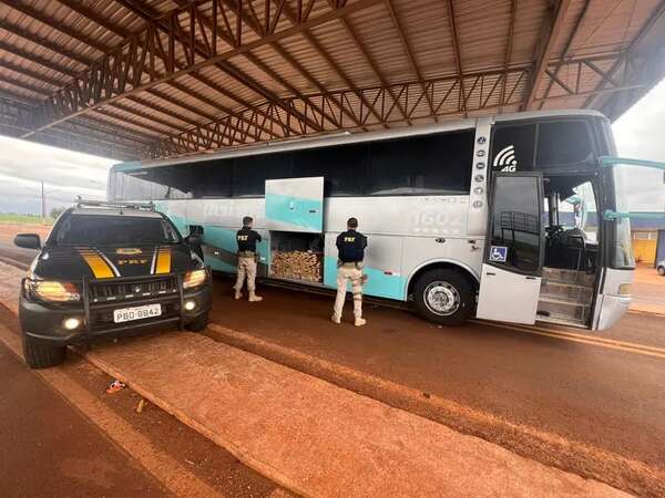 Hallan más de 550 kilos de marihuana en bus que salió de Asunción con 24 turistas que iban a Río de Janeiro - Policiales - ABC Color