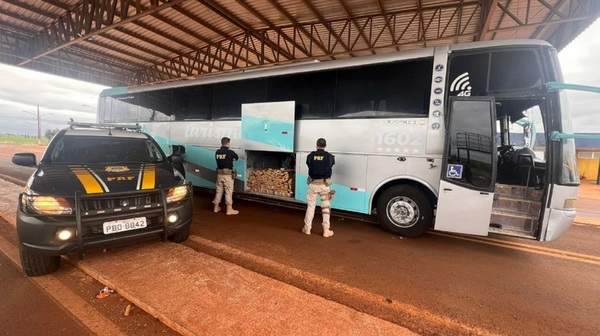 Bus de turismo que salió de Mariano Roque Alonso cae con marihuana en Brasil