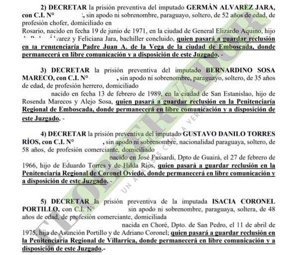 Remiten a prisión a componentes de estructura dedicada al tráfico de marihuana