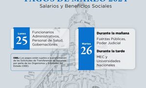 Tesoro adelantará pago de salarios a funcionarios del MEC y universidades
