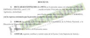 Extinguen pena por culminación del periodo de prueba para acusados por soborno y cohecho