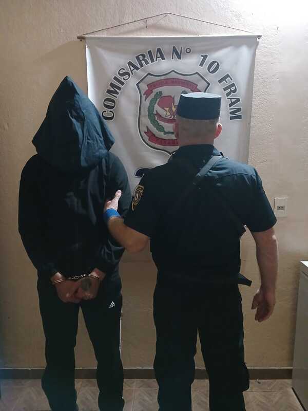 Detienen a presunto microtráficante en Fram