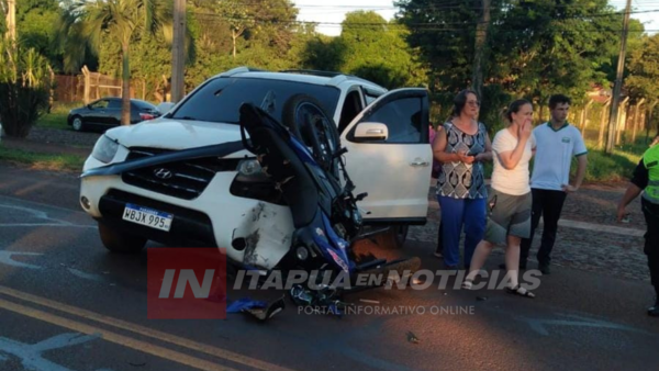 APARATOSO ACCIDENTE DE TRÁNSITO EN CAPITÁN MIRANDA - Itapúa Noticias