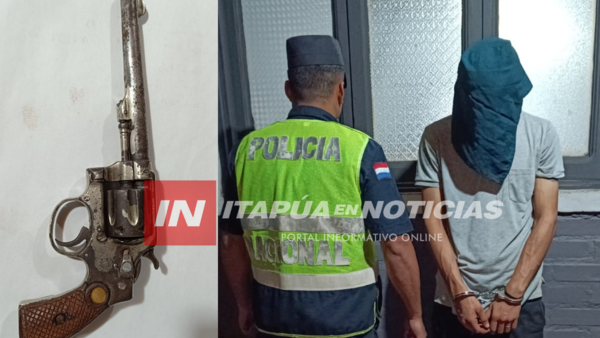 APREHENDEN A SUJETO POR SUPUESTO ESTUPRO Y DECOMISAN ARMA DE FUEGO - Itapúa Noticias