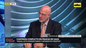 Embajador de Israel sobre la guerra en Gaza: ‘‘Hámas utiliza a civiles como escudo humano’’ - Mesa de Periodistas - ABC Color